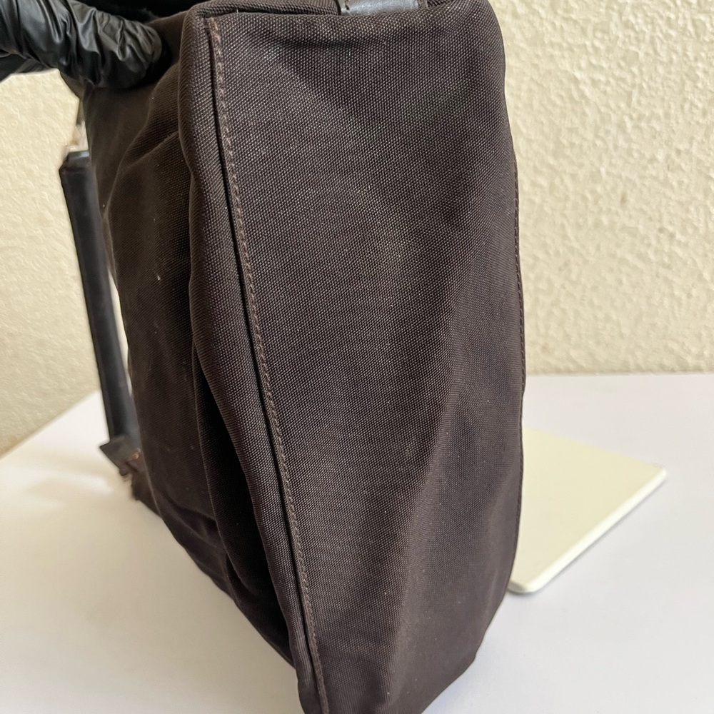 Gucci vintage brown small cloth hobo bag - Picture 6 of 13